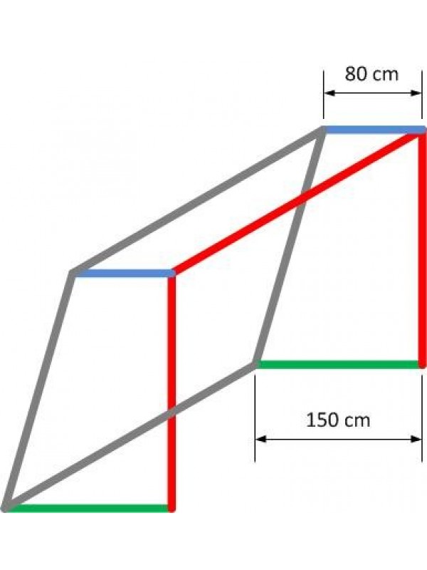 Jugend-Fußballtornetz 5,15 m x 2,05 m, 4 mm stark