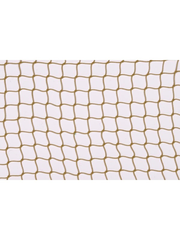 Dekorations- oder Absperrnetz aus PP-hochfest, 20 mm quadratische Maschenweite, 1 mm Ø, in hanffarben
