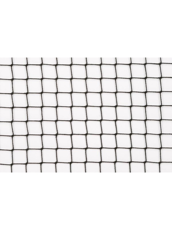 Dekorations- oder Absperrnetz aus PP-hochfest, 20 mm quadratische Maschenweite, 1 mm Ø, in schwarz