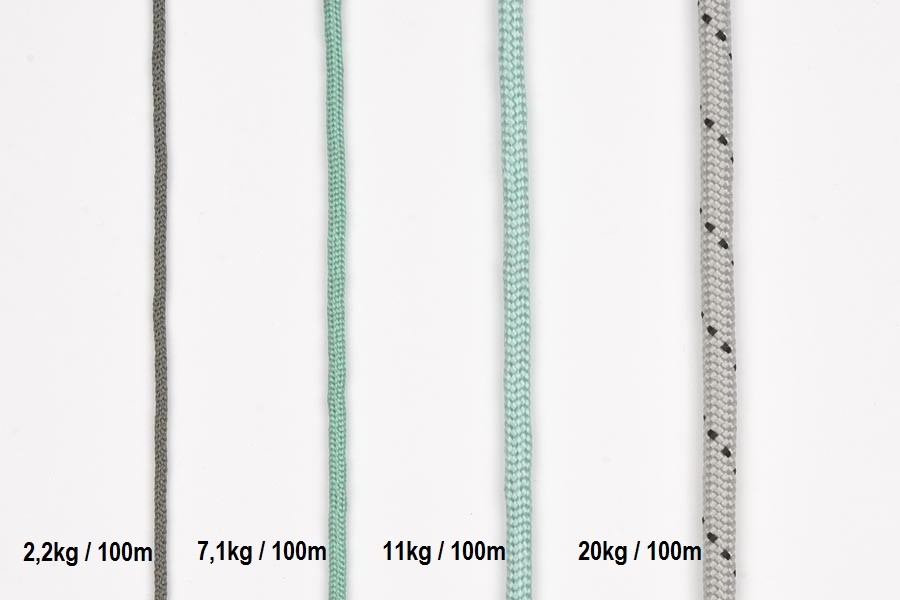 PP / PE Bleileine 2,2 kg/100 m in grau