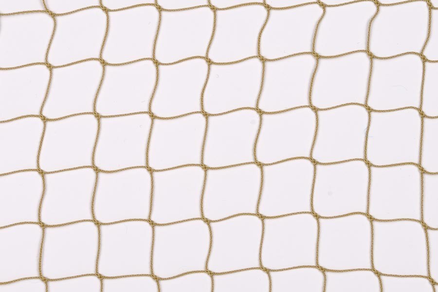 Dekorations- oder Absperrnetz aus PP-hochfest, 30 mm quadratische Maschenweite, 1 mm Ø, in hanffarben